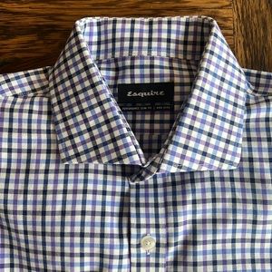 Esquire Mens Fitted Dress Shirt - Size 15 34/35